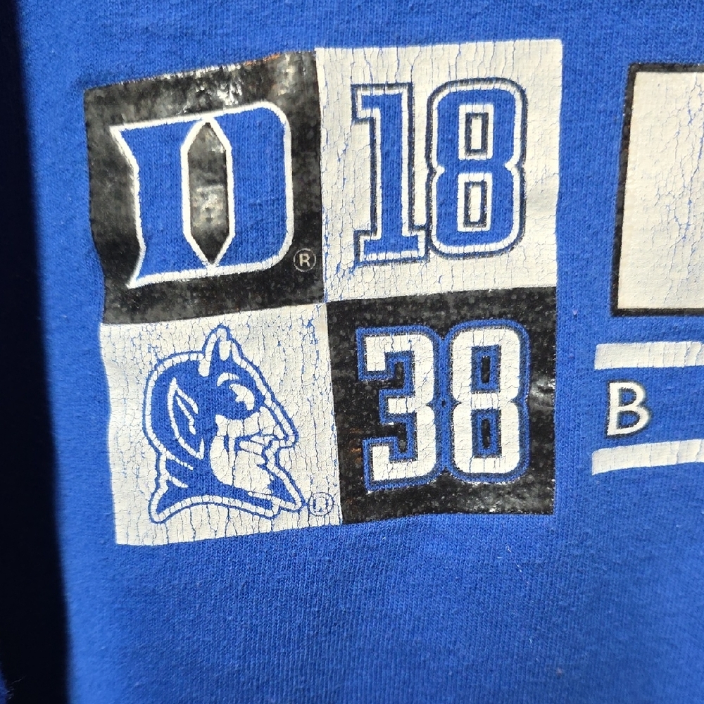 Vintage Foot Locker Duke Blue Devils Mens Womens Short Sleeve T-Shirt Retro 90s - Picture 5 of 11